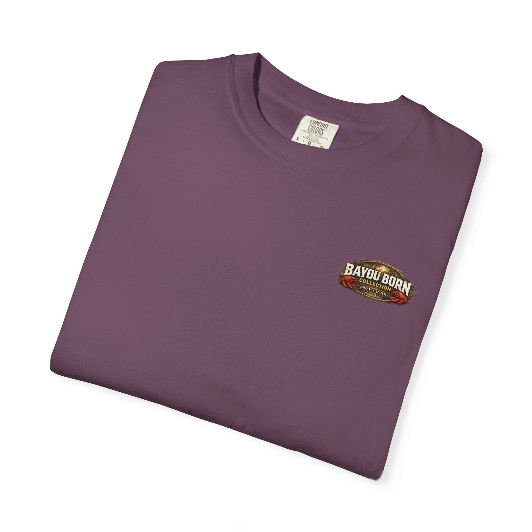 Drift South™-Mud, Sweat & Seasoning Cajun Crawfish Boil T-Shirt | Bayou Born Collection