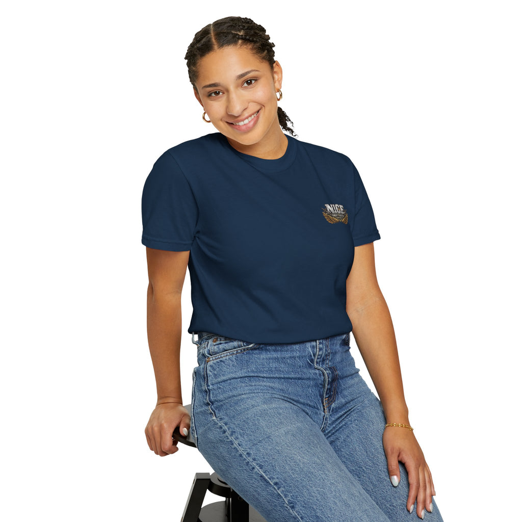 Drift South™-Patriotic “NICE” Eagle T-Shirt — Protecting Our Borders & Nation Graphic Tee