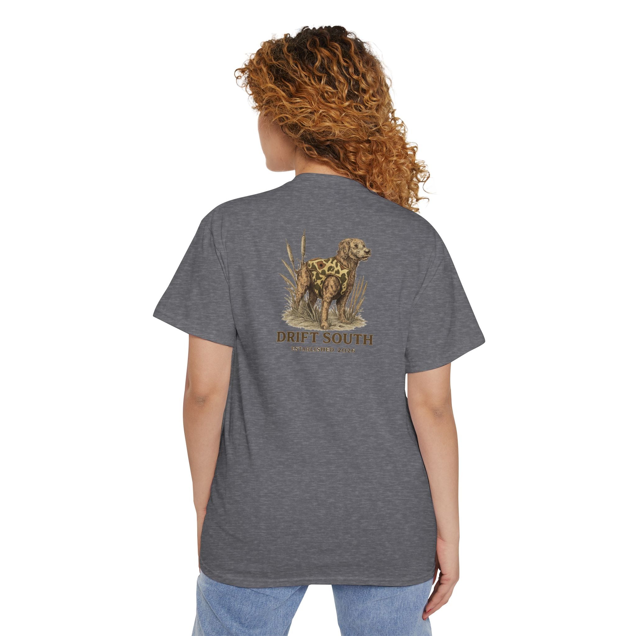 Drift South Retriever Heritage Pocket Tee | Established 2026