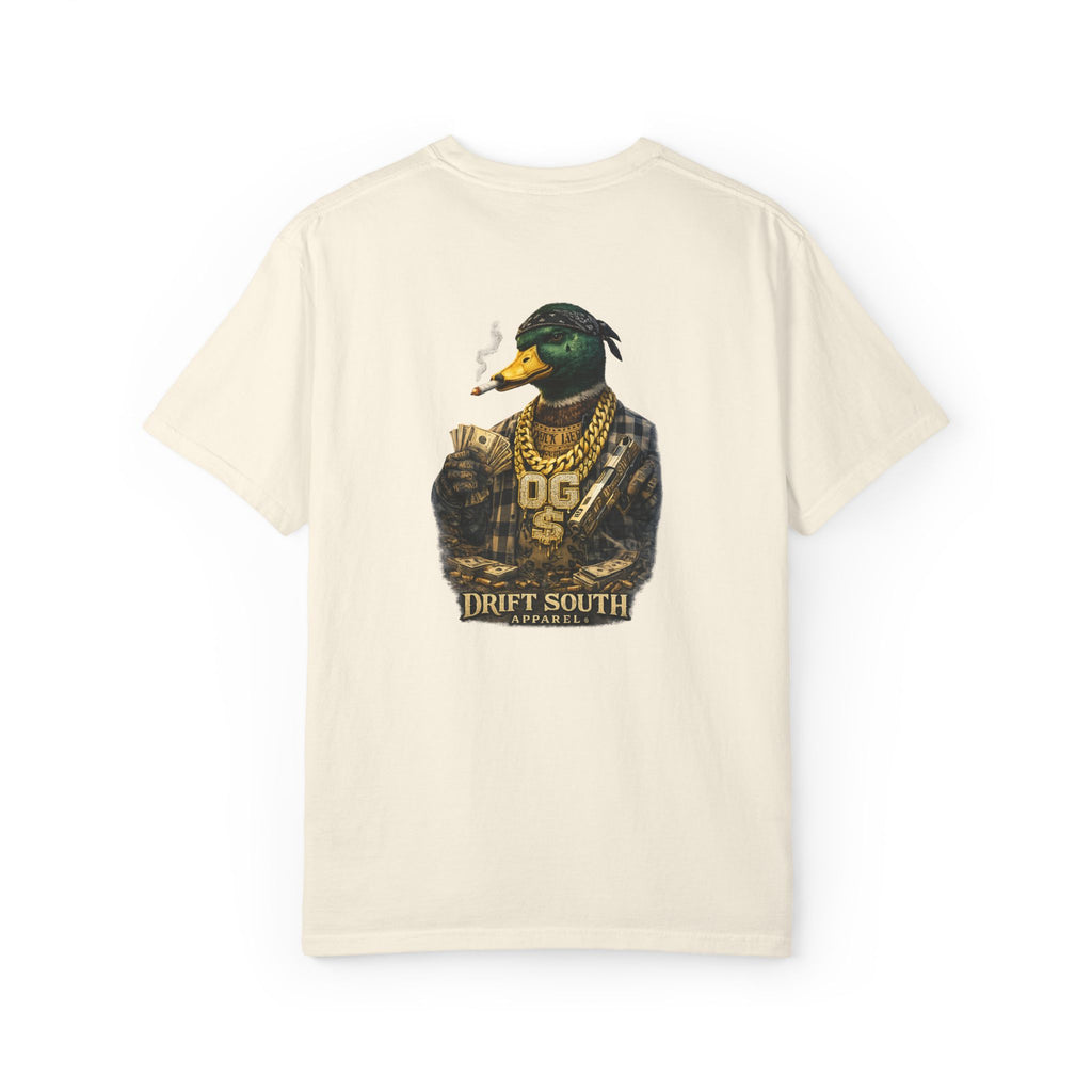 Gangster Mallard Duck T-shirt | Duck with Chains and Money
