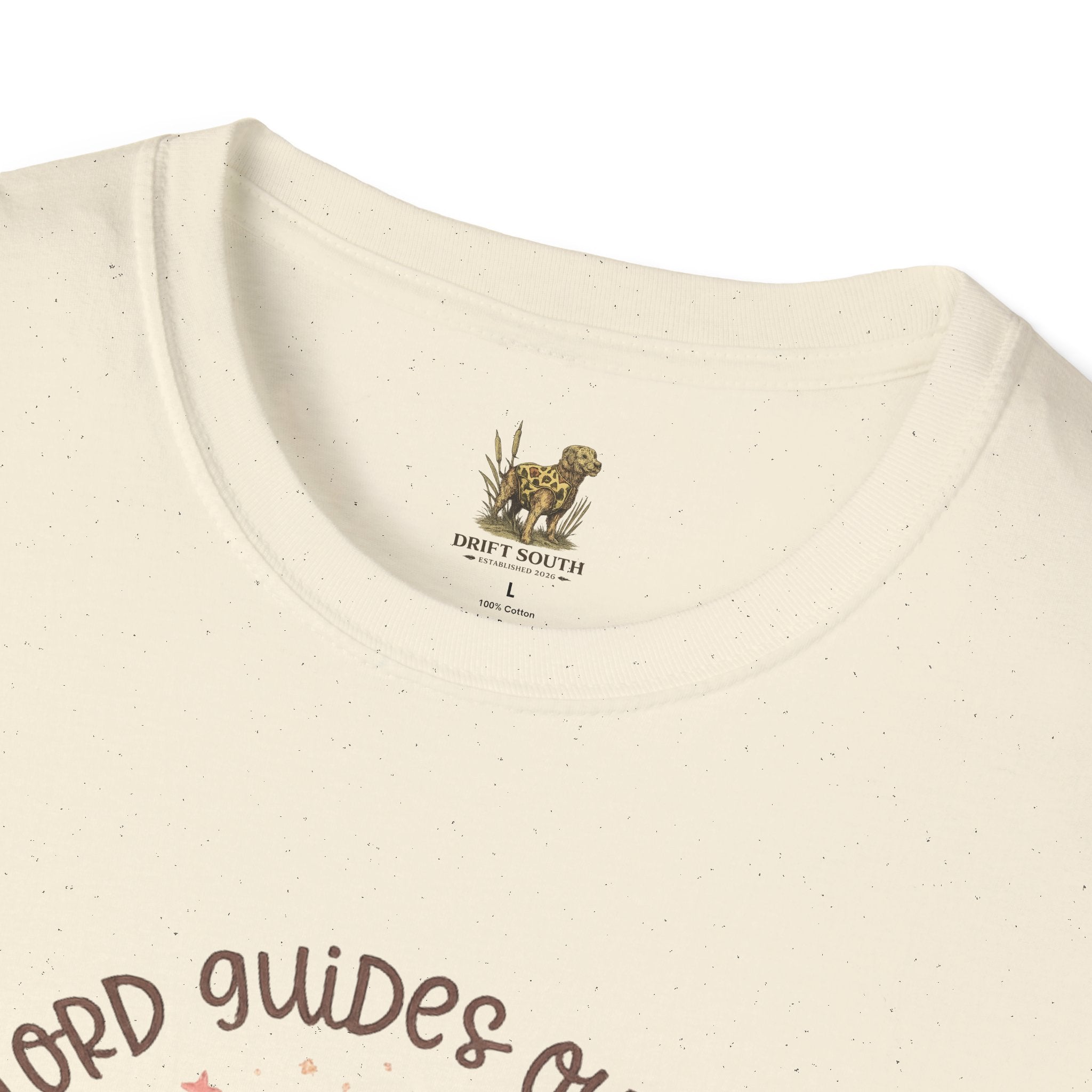 Christian Cowboy Boot T-Shirt — “The Lord Guides Our Steps” Floral Western Tee