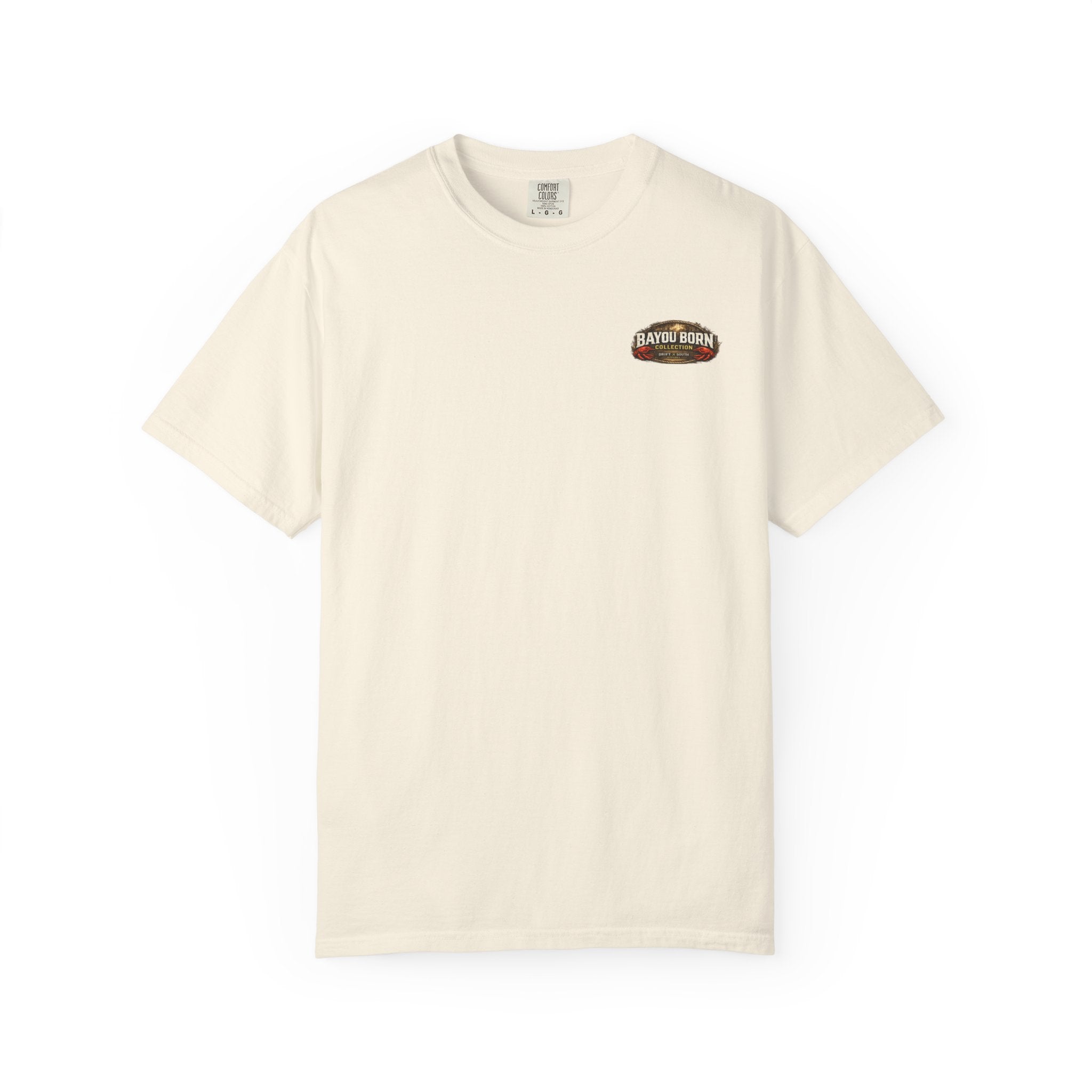Drift South™-Mud, Sweat & Seasoning Cajun Crawfish Boil T-Shirt | Bayou Born Collection