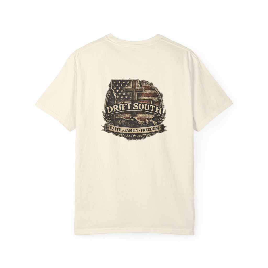 Drift South™-Faith Family Freedom Tee