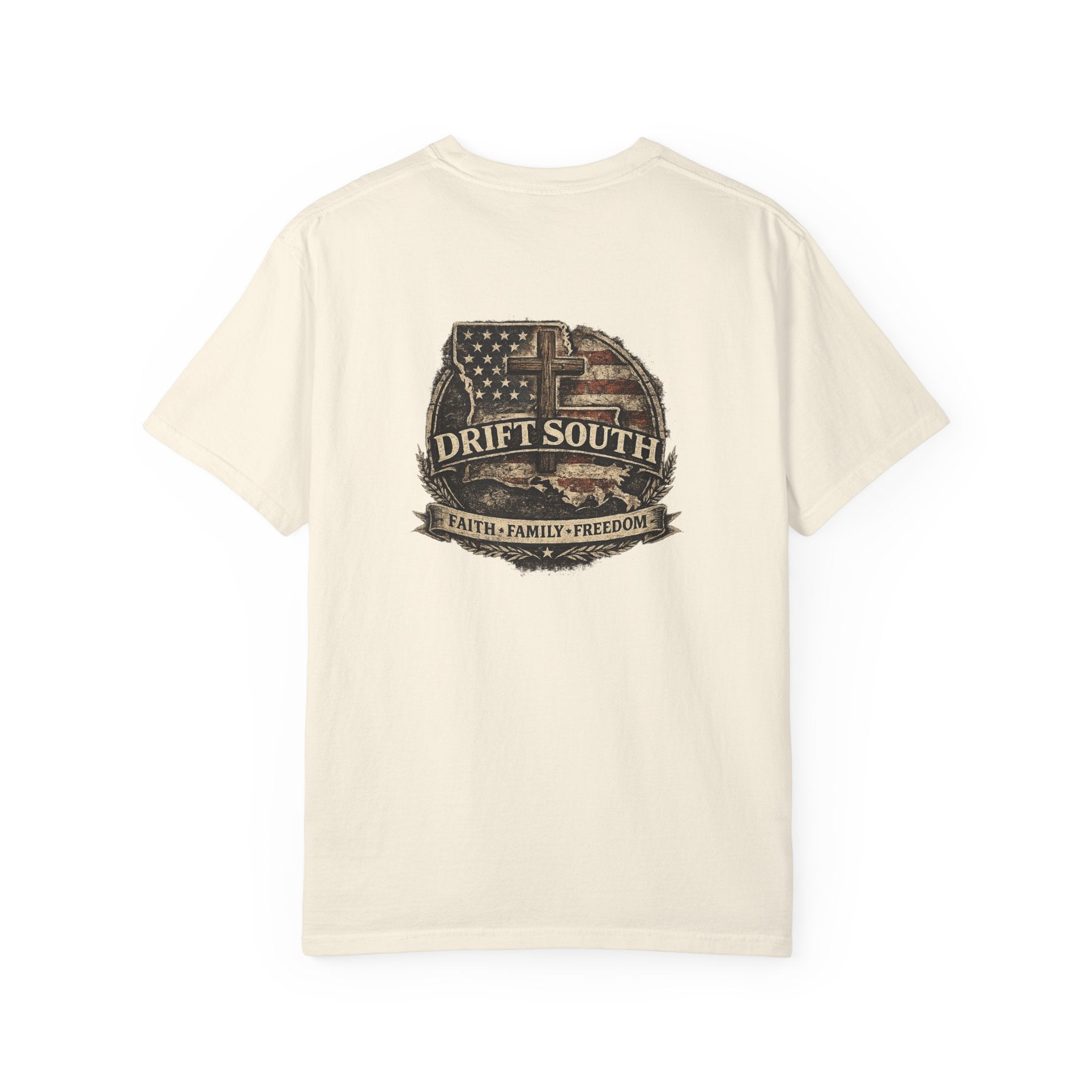 Drift South™-Faith Family Freedom Tee