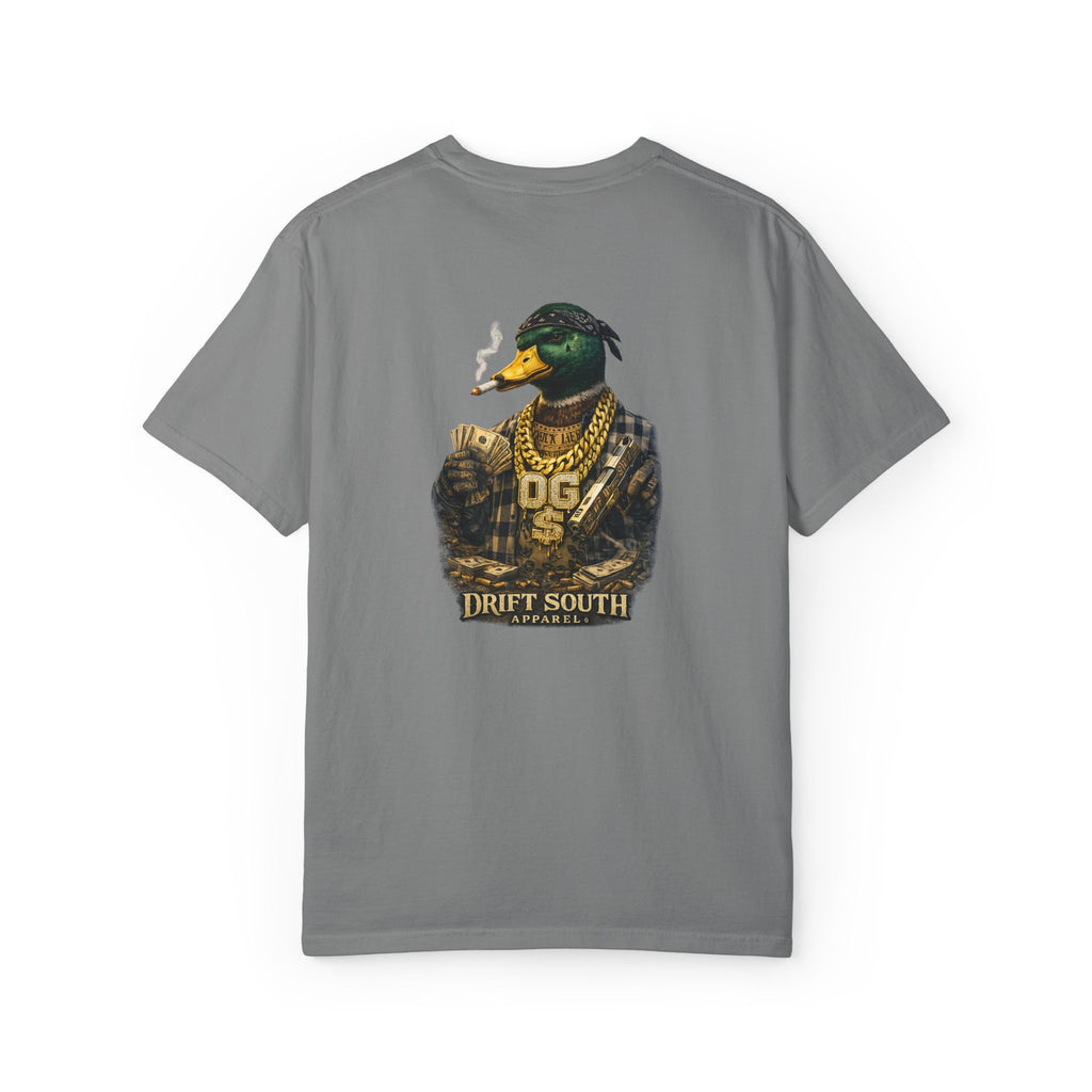 Gangster Mallard Duck T-shirt | Duck with Chains and Money