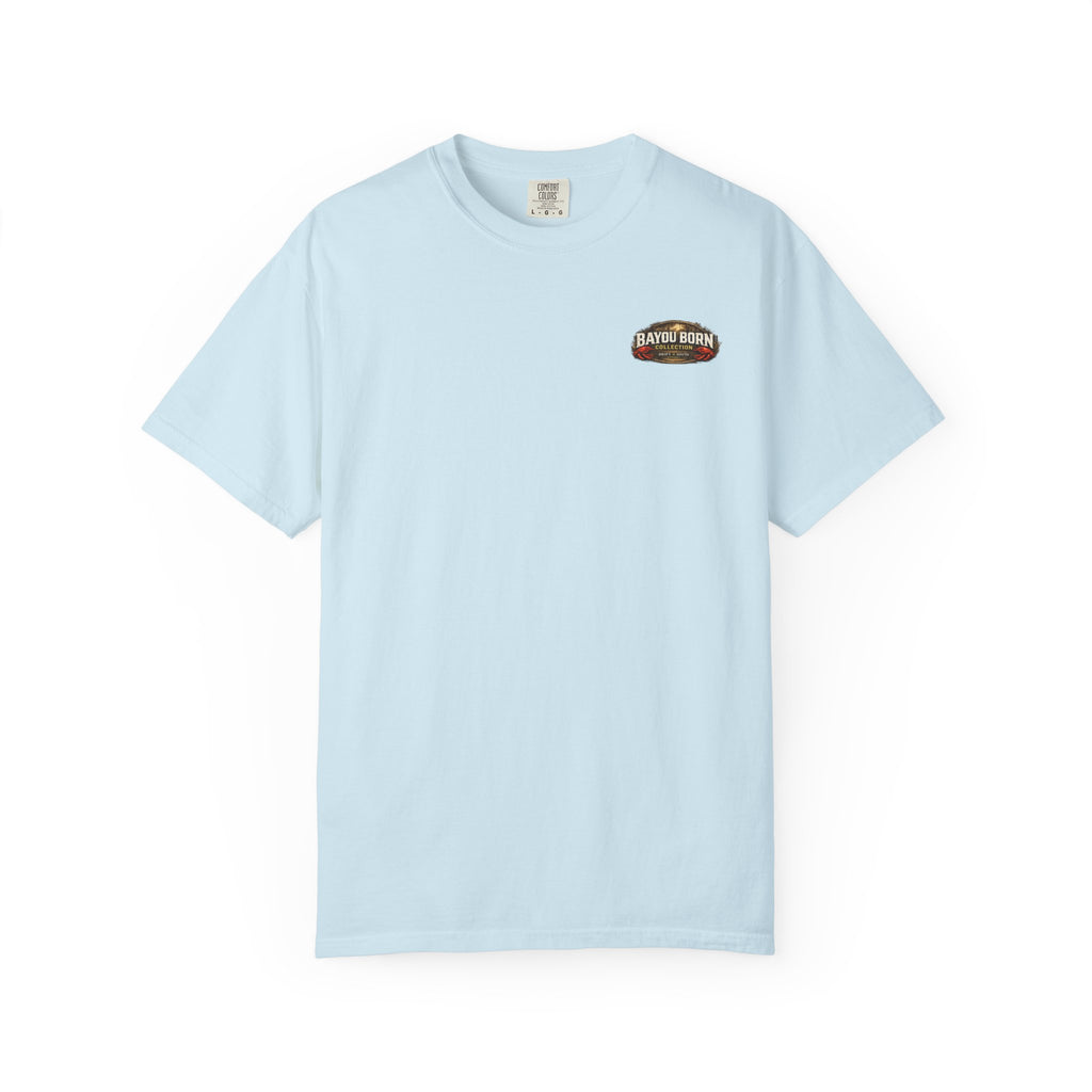 Drift South™-Mud, Sweat & Seasoning Cajun Crawfish Boil T-Shirt | Bayou Born Collection