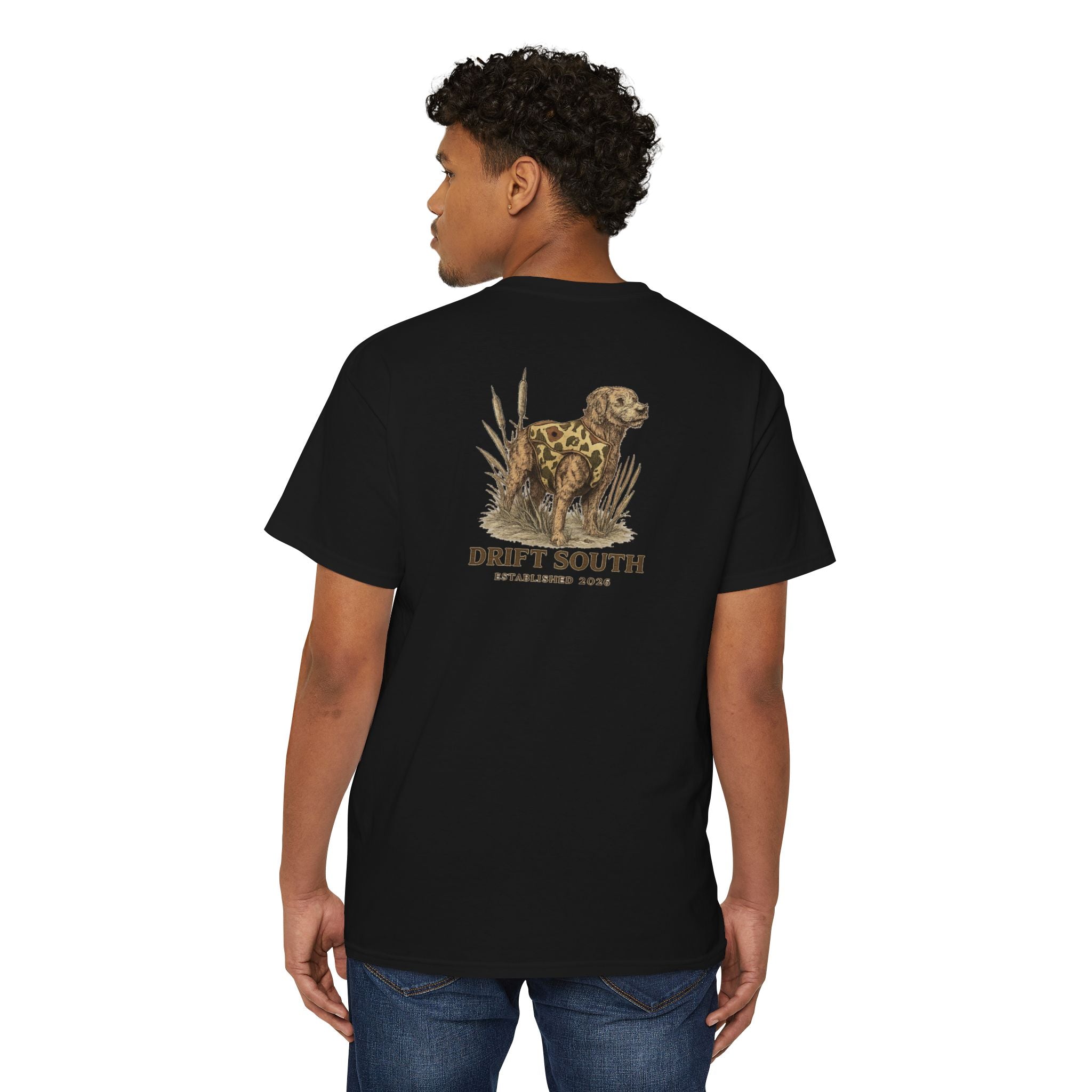 Drift South Retriever Heritage Pocket Tee | Established 2026