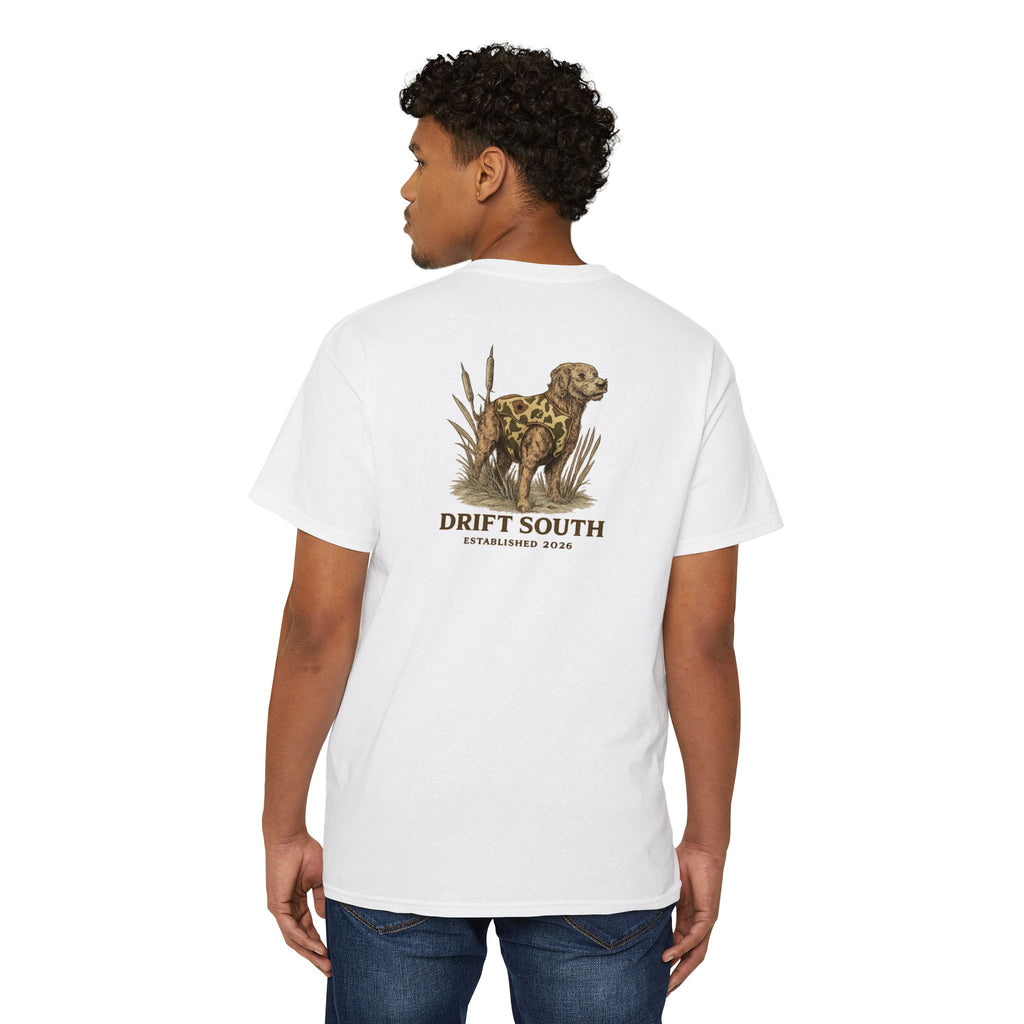 Drift South Retriever Heritage Pocket Tee | Established 2026